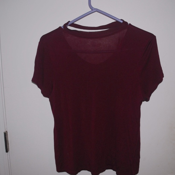 Burgundy Short Sleeve top - Picture 3 of 3